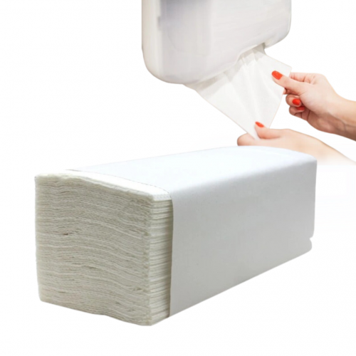 Ręcznik papierowy składany 2- warstwowy zz biały 1 sztuka